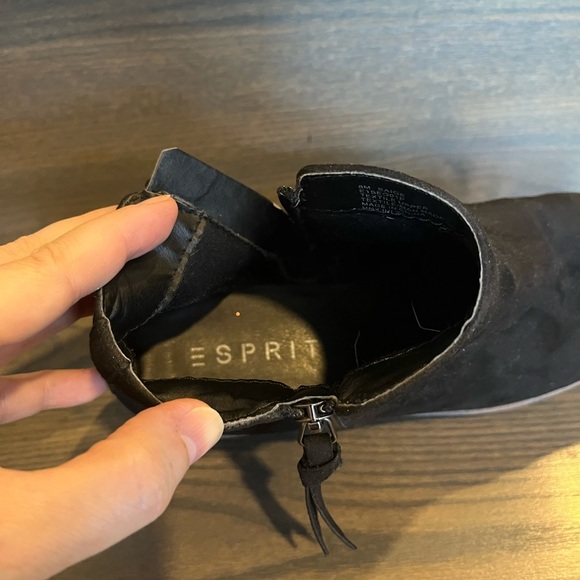 Esprit Saige Bootie in Black Suede Size 8 - Picture 8 of 11
